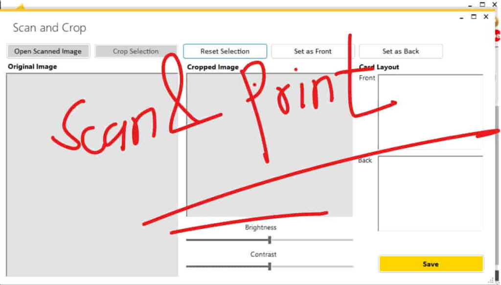 Scan & Print Any DOcument PVC Print Software